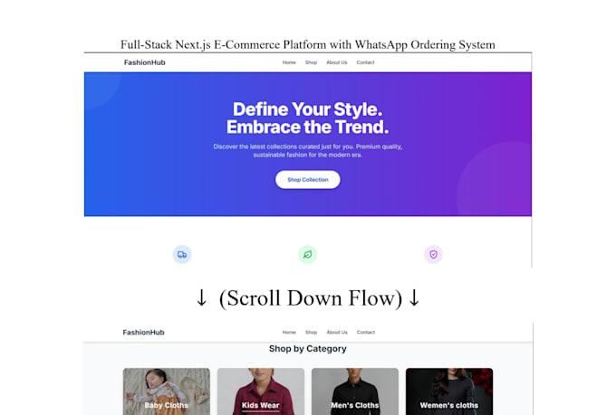 develop full stack website with backend and database